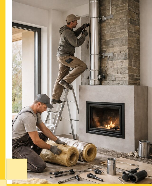 Монтаж дымоходов для каминов в Орехове-Зуеве от 15630 р. ЭриданРхв