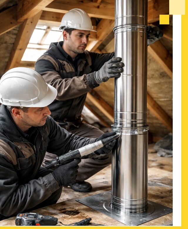 Монтаж дымоходов для каминов в Орехове-Зуеве с гарантией качества