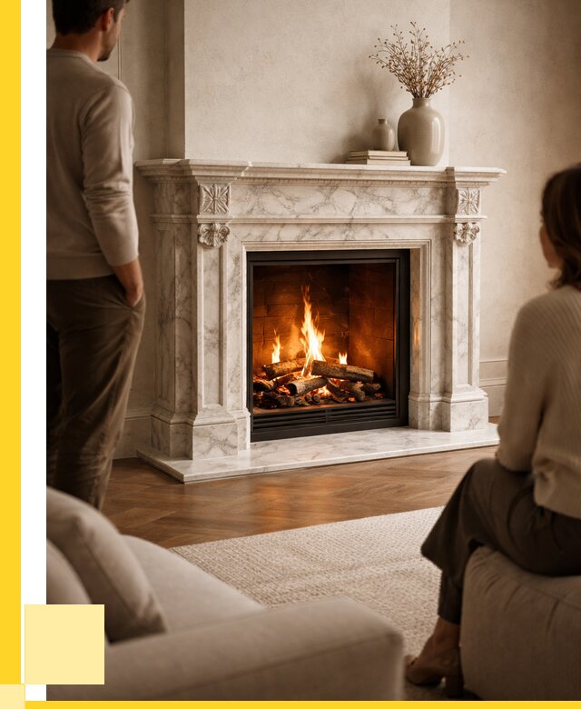 Мраморные камины под ключ в Орехове-Зуеве от 260500 р. | ЭриданРхв