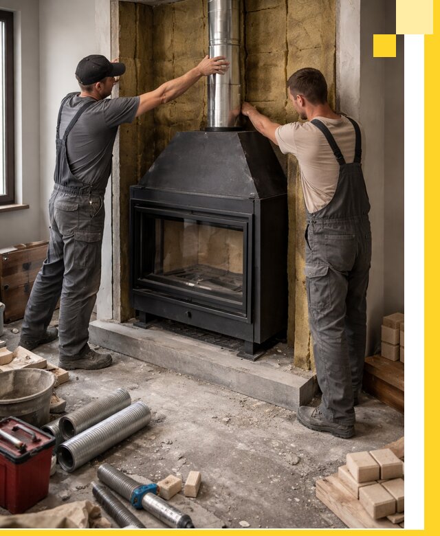Изготовление и монтаж закрытых каминов в Орехове-Зуеве под ключ
