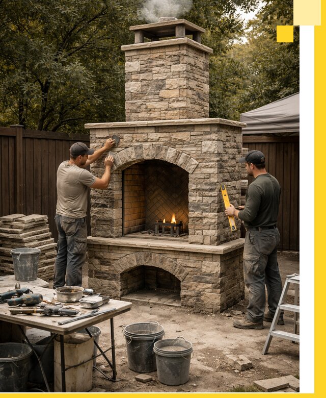 Проектирование и установка уличных каминов в Орехове-Зуеве