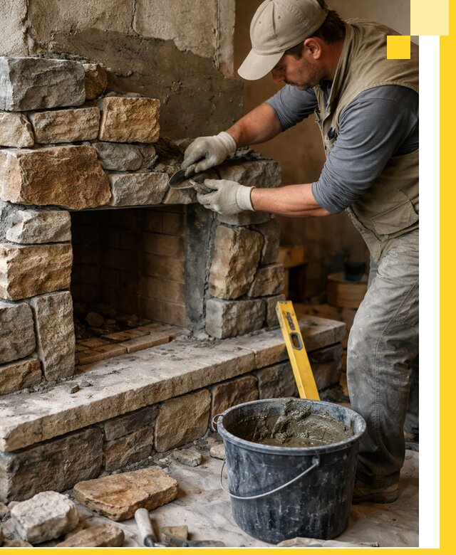 Изготовление и установка каменных каминов под ключ в Орехове-Зуеве