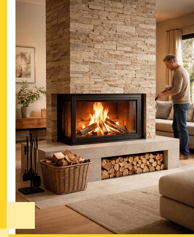 Дровяной камин под ключ в Орехове-Зуеве от 208400 р. | ЭриданРхв