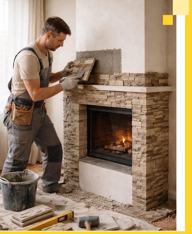 Изготовление и монтаж каминов для дома под ключ в Орехове-Зуеве