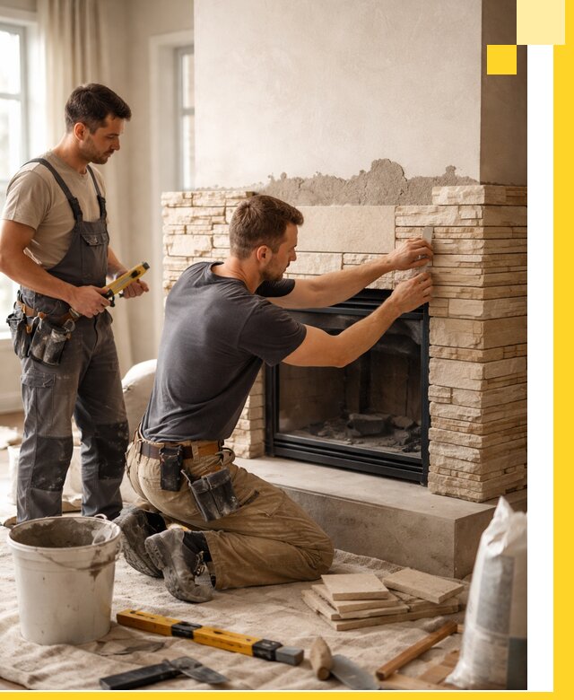 Установка и монтаж каминов для загородного дома в Орехове-Зуеве