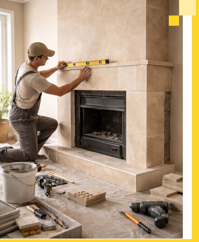 Установка и монтаж каминов в частном доме под ключ в Орехове-Зуеве