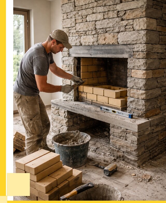 Кладка каминов и камина в Орехове-Зуеве от 26050 р. ЭриданРхв