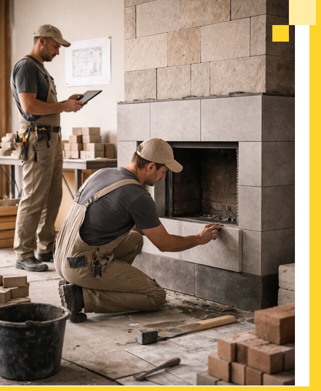 Индивидуальные проекты каминов и каминных систем в Орехове-Зуеве