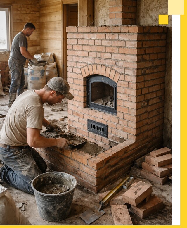 Профессиональное строительство печей в Орехове-Зуеве под ключ