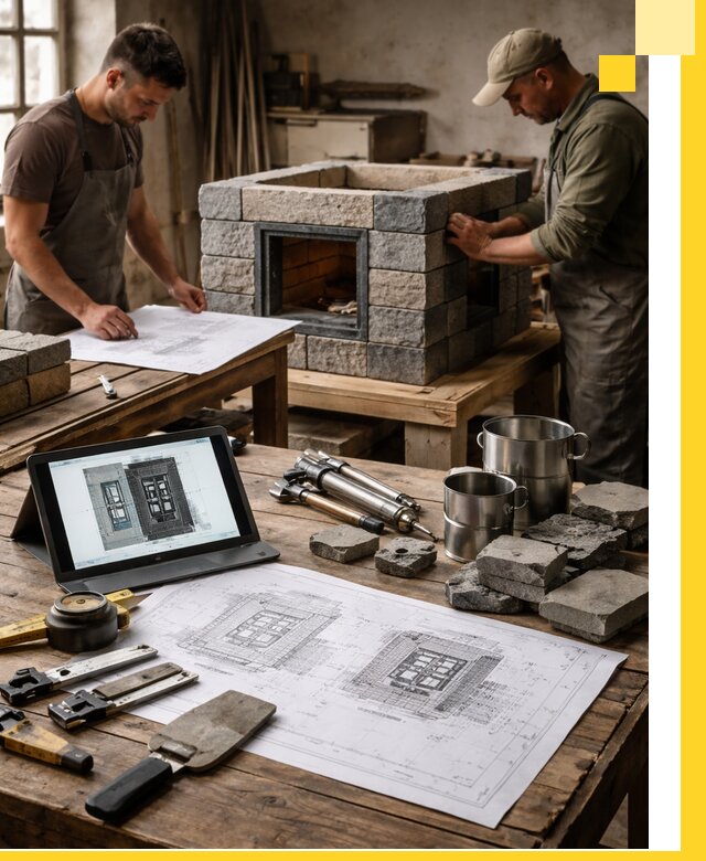 Разработка проектов печей с согласованием и монтажом в Орехове-Зуеве