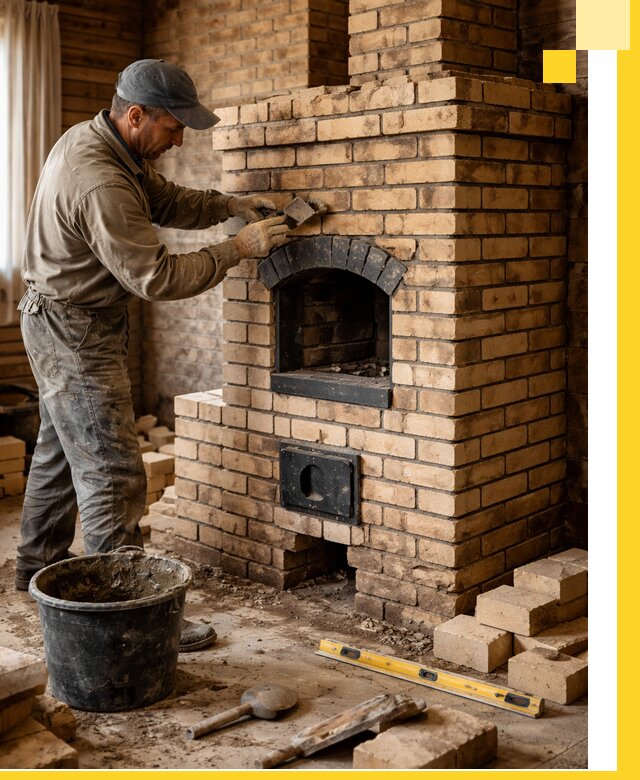 Кирпичные печи под ключ в Орехове-Зуеве: проектирование и кладка