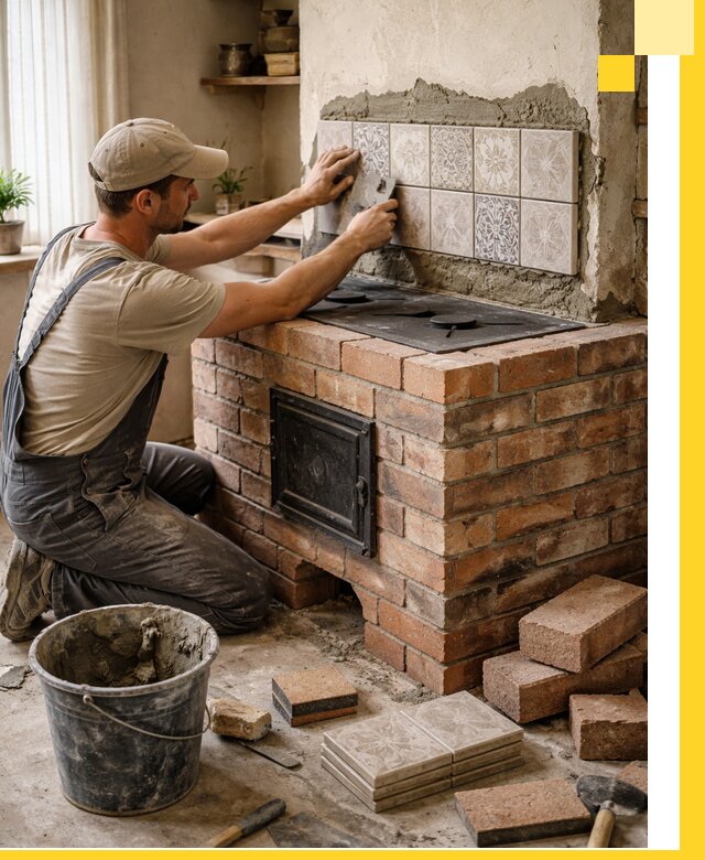 Печи с плитой на заказ монтаж гарантия и сервис в Орехове-Зуеве