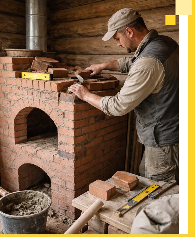 Изготовление и установка русских печей в Орехове-Зуеве под ключ