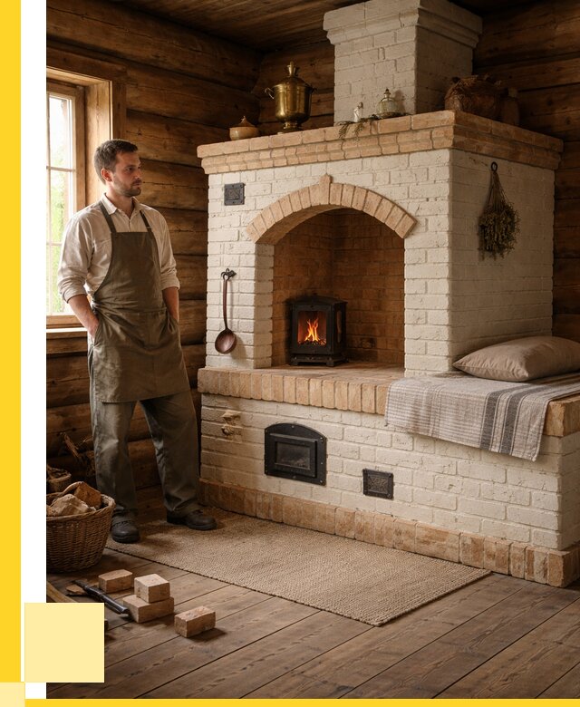 Русские печи с лежанкой под ключ в Орехове-Зуеве от 156300 р. ЭриданРхв