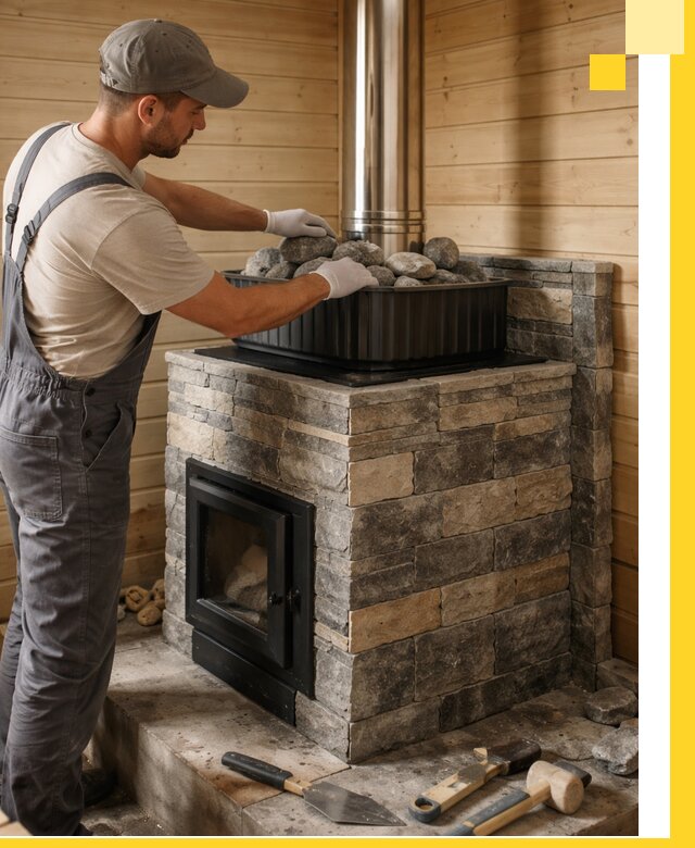 Печи для парной в Орехове-Зуеве, производство, монтаж и обслуживание