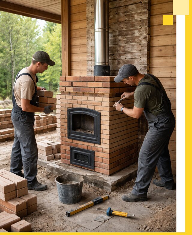 Производство и установка дачных печей под ключ в Орехове-Зуеве