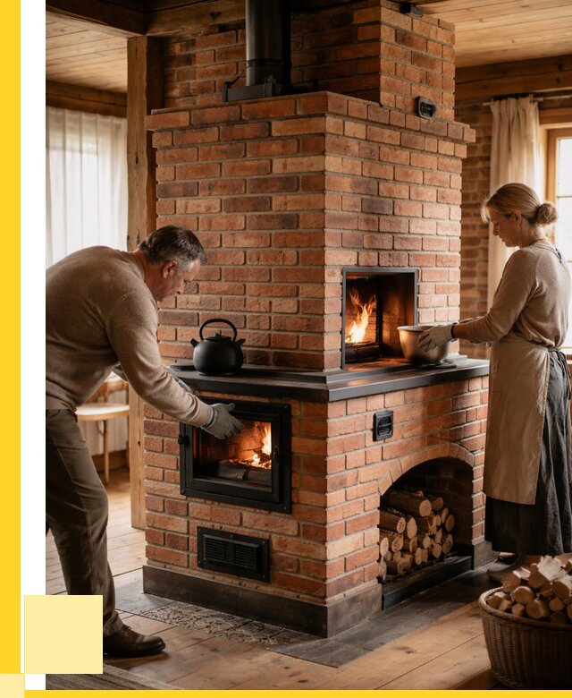 Печи для загородного дома под ключ в Орехове-Зуеве от 83360 р. | ЭриданРхв