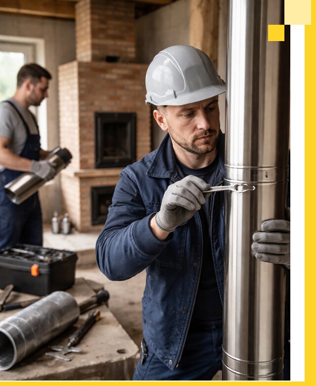 Профессиональный монтаж дымоходов для печей в Орехове-Зуеве