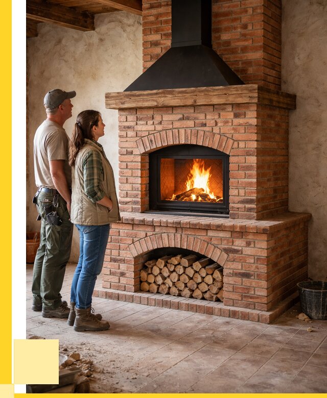 Печи камины из кирпича в Орехове-Зуеве от 125040 р. | ЭриданРхв