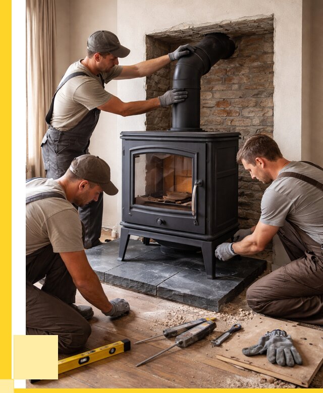 Монтаж печи камина в частном доме в Орехове-Зуеве от 26050 р. | ЭриданРхв