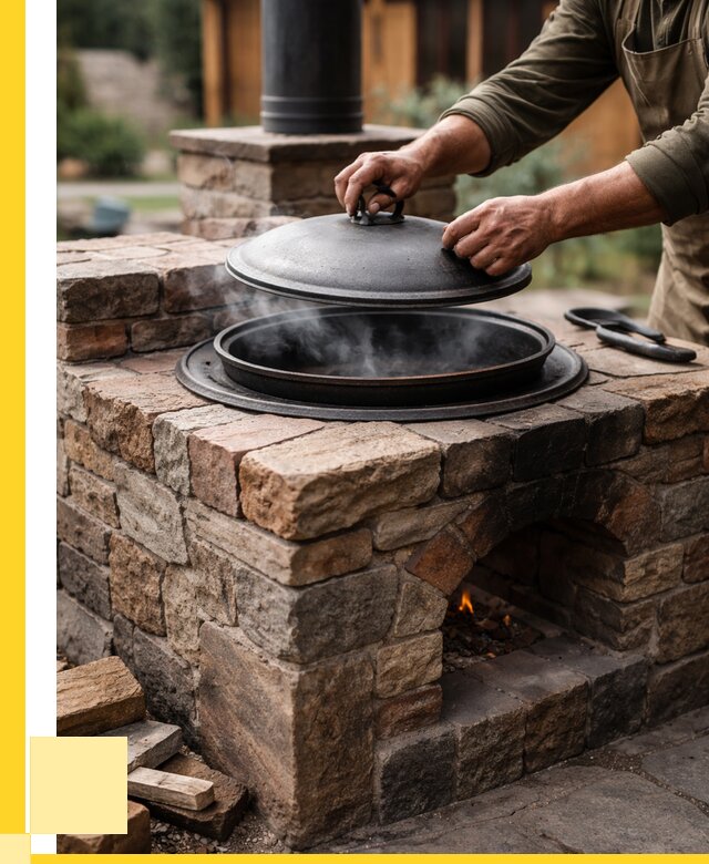 Печи для казана в Орехове-Зуеве по цене от 18756 р. | ЭриданРхв