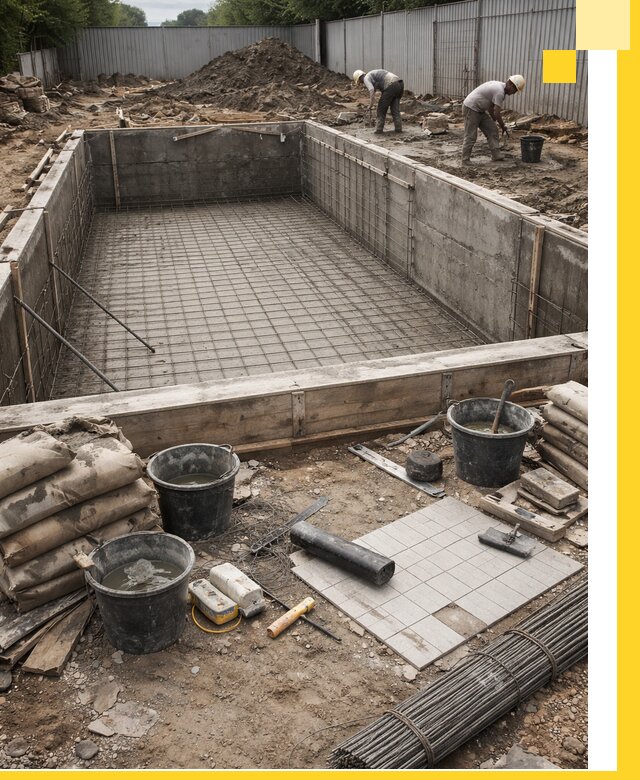 Строительство бассейнов под ключ в Орехове-Зуеве, дизайн и монтаж