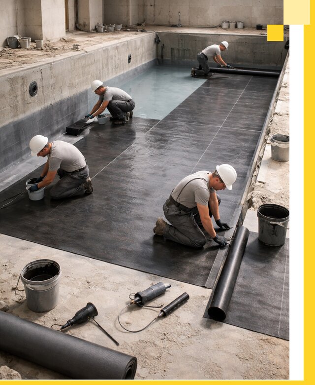 Профессиональная гидроизоляция бассейнов и чаш в Орехове-Зуеве под ключ