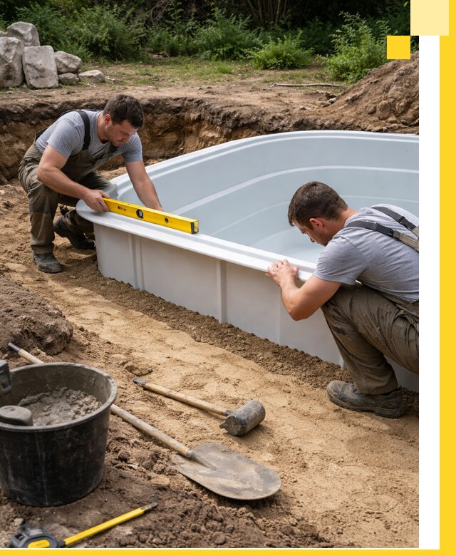 Производство и установка пластиковых бассейнов в Орехове-Зуеве под ключ