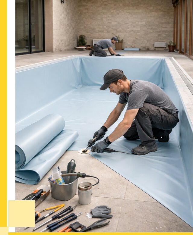 Пленка ПВХ для бассейнов в Орехове-Зуеве от 2605 р. | ЭриданРхв