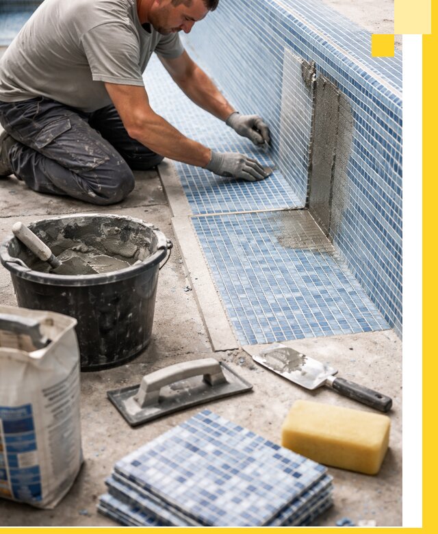 Укладка и ремонт мозаики для бассейнов под ключ в Орехове-Зуеве