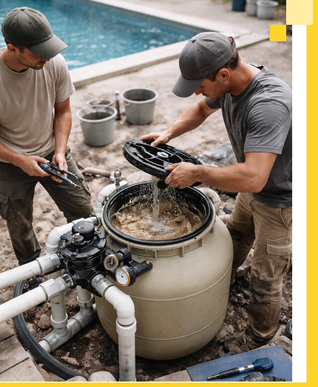 Установка и обслуживание песочных фильтров для бассейнов в Орехове-Зуеве