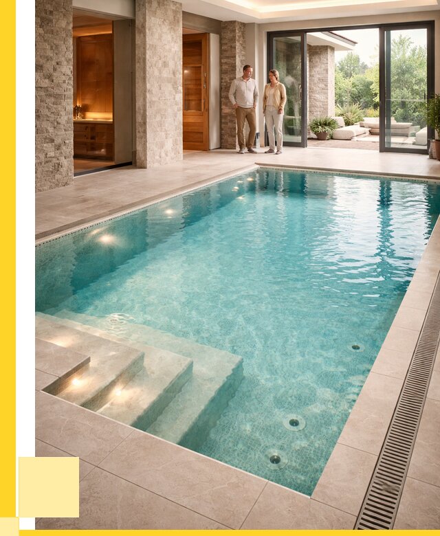 Бассейн во дворе в Орехове-Зуеве: проект, отделка от 1250400 р. | ЭриданРхв