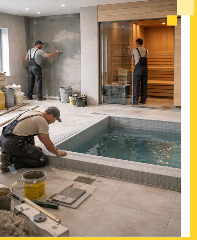 Проектирование и строительство сауны с бассейном в Орехове-Зуеве