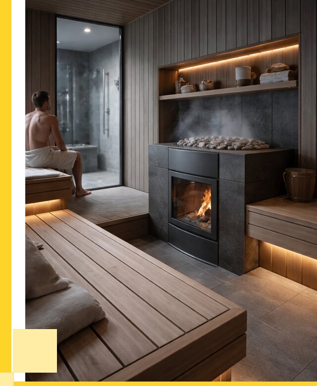 Проект сауны в частном доме в Орехове-Зуеве от 36470 р. | ЭриданРхв