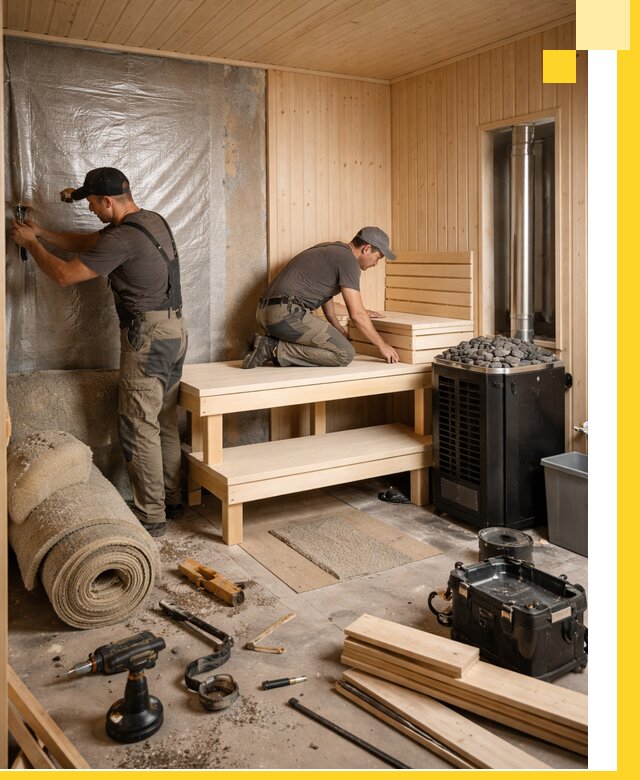 Проекты саун под ключ в Орехове-Зуеве дизайн и строительство