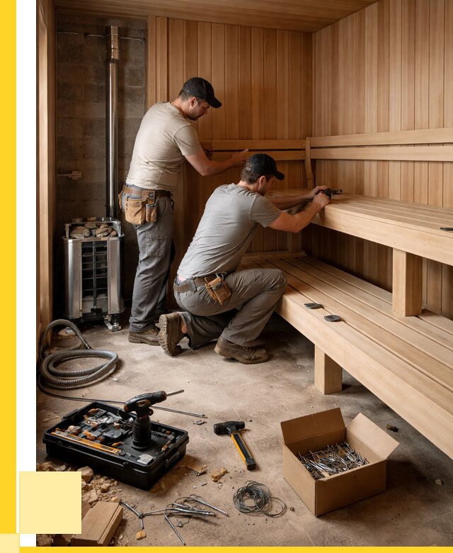 Монтаж саун под ключ в Орехове-Зуеве от 125040 р. | ЭриданРхв