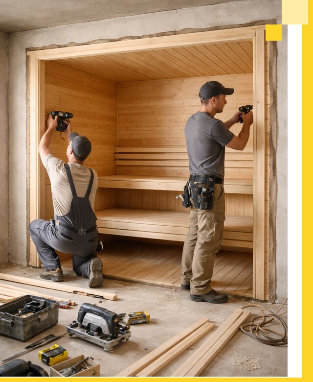 Монтаж саун под ключ в Орехове-Зуеве — проектирование и установка