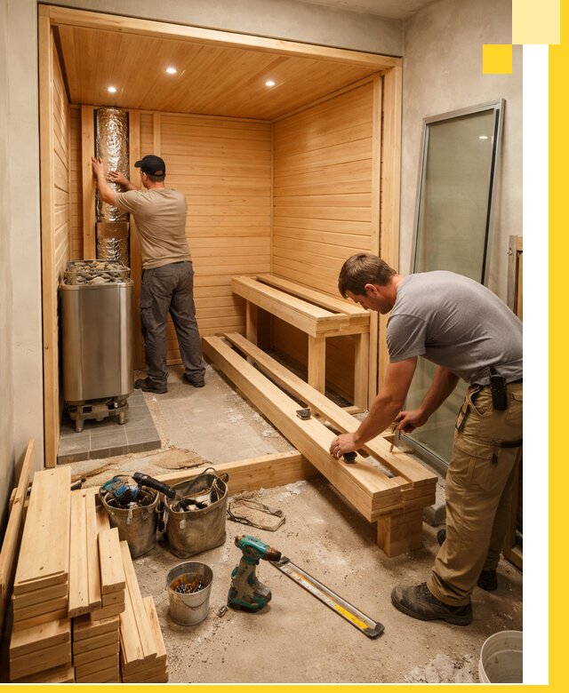 Проектирование и установка домашних саун под ключ в Орехове-Зуеве