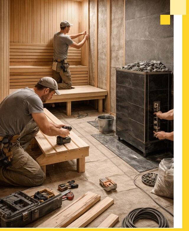 Дизайн и строительство интерьерных саун под ключ в Орехове-Зуеве