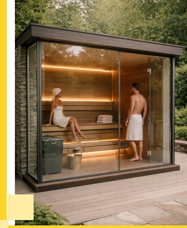Сауна стеклянная и двери для сауны в Орехове-Зуеве от 260500 р. | ЭриданРхв