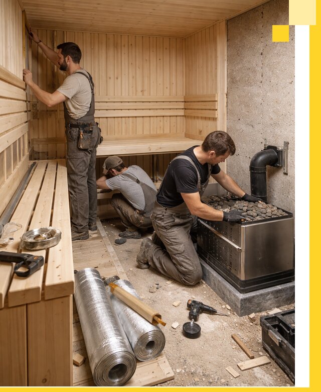 Индивидуальные сауны на заказ в Орехове-Зуеве под ключ, проект и монтаж