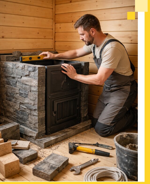 Производство и установка печей для саун под ключ в Орехове-Зуеве