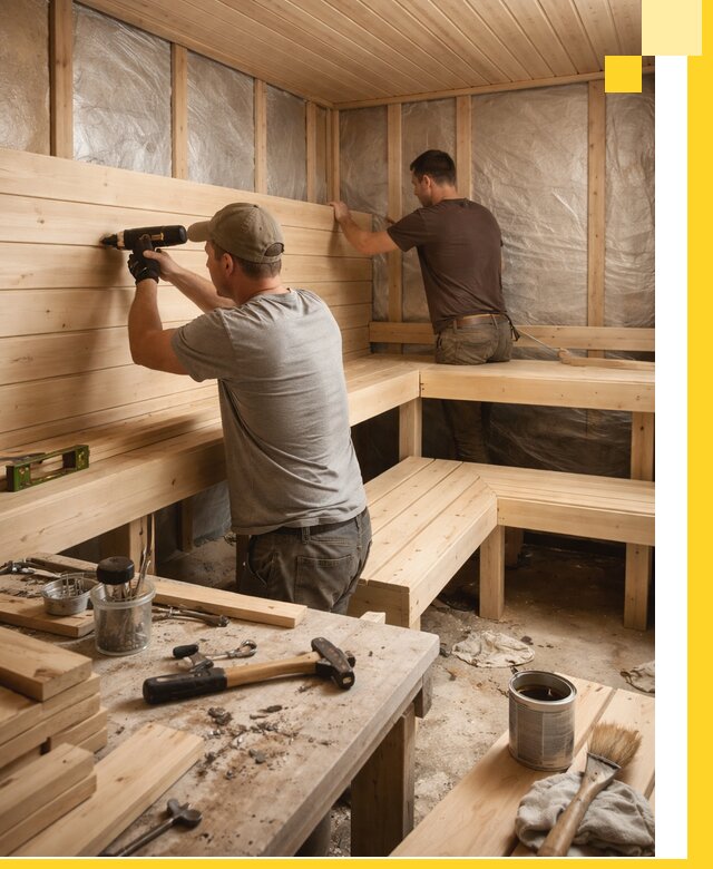 Профессиональная отделка бань и саун под ключ в Орехове-Зуеве