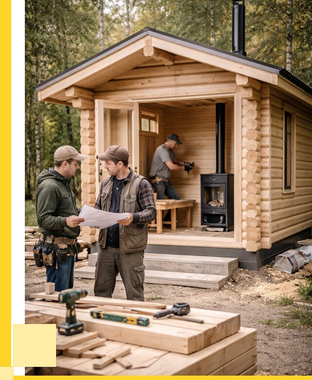 Монтаж бань под ключ в Орехове-Зуеве — от 208400 р. | ЭриданРхв