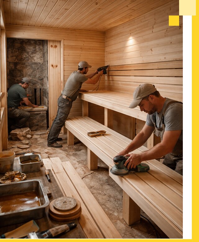 Профессиональная отделка бань в Орехове-Зуеве под ключ, с гарантией