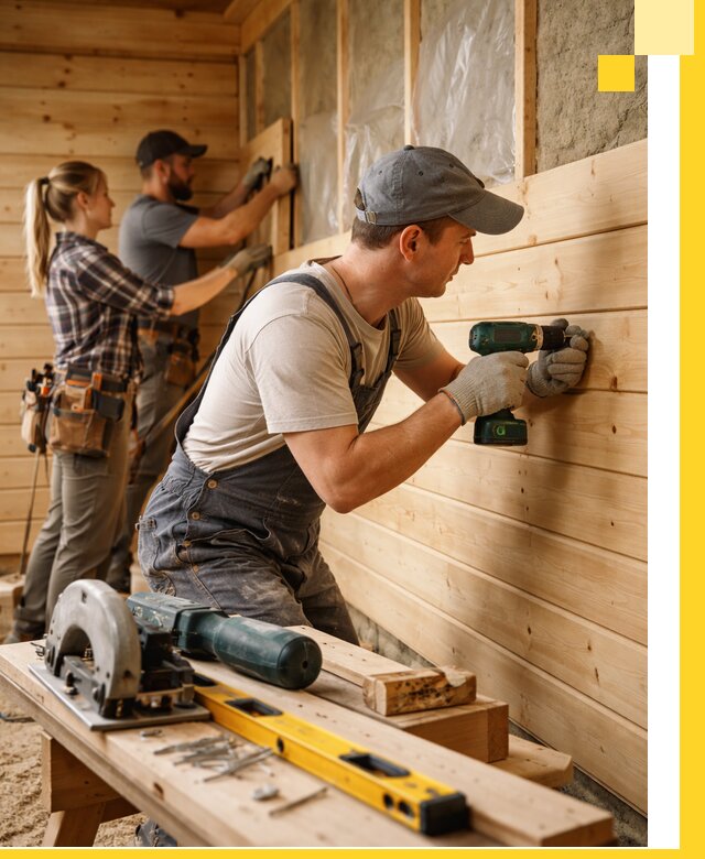 Обшивка бань под ключ в Орехове-Зуеве: отделка стен и потолков