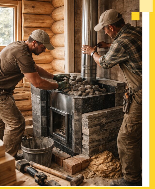 Строительство и отделка русских бань под ключ в Орехове-Зуеве