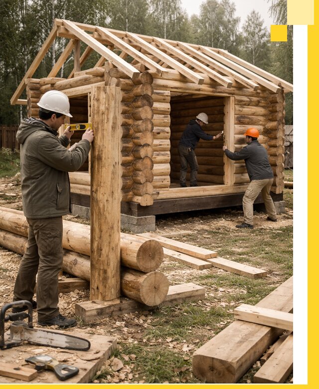 Строительство бань для дачи под ключ в Орехове-Зуеве с доставкой и монтажом