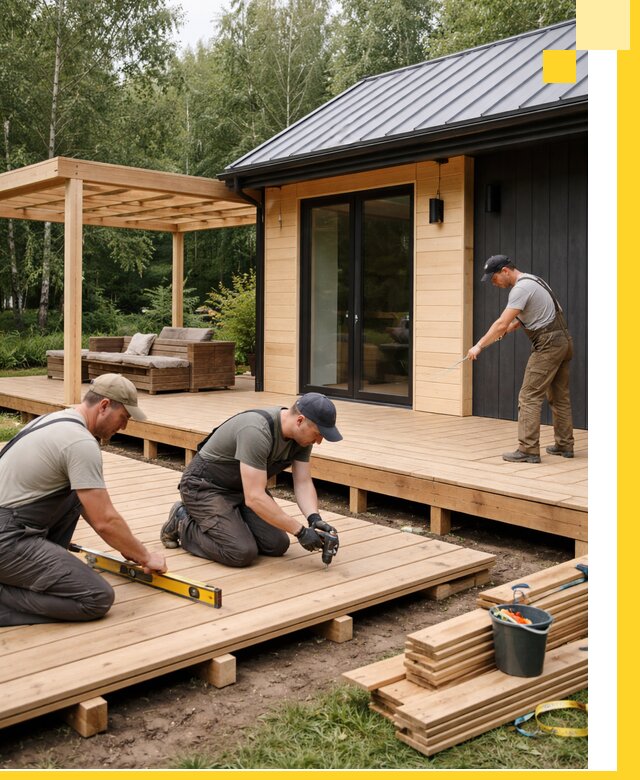 Строительство бань с террасой и бассейном под ключ в Орехове-Зуеве