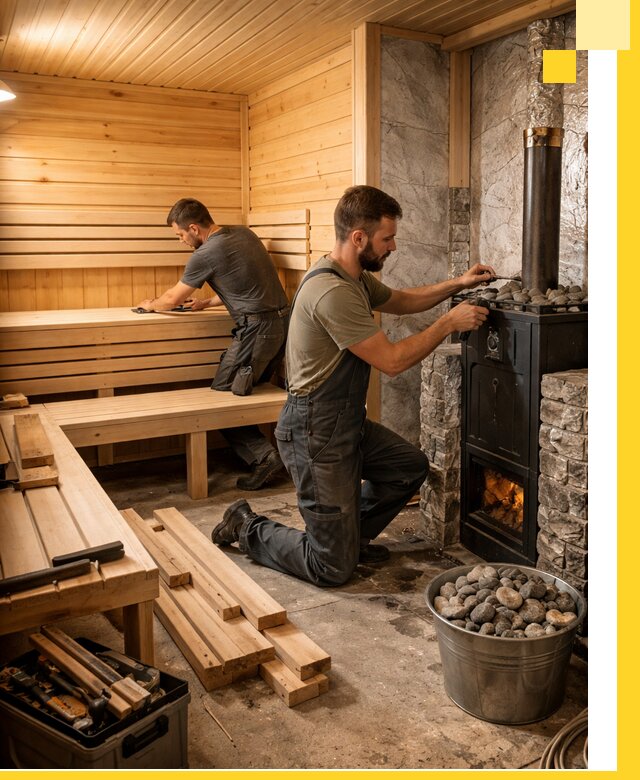 Дизайн и строительство интерьеров бань под ключ в Орехове-Зуеве